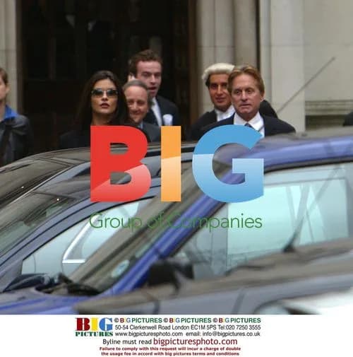 Catherine Zeta-Jones and Michael Douglas at Court