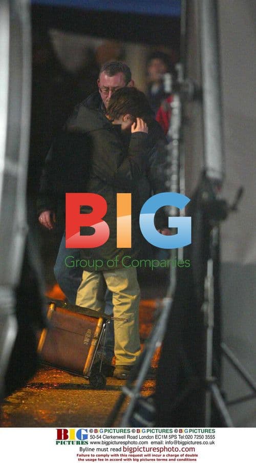 Daniel Radcliffe on Harry Potter set