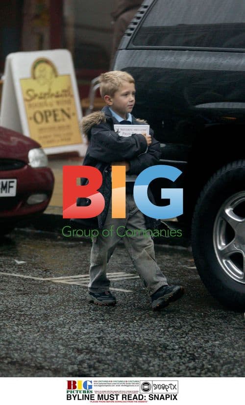 Jude Law Picks Up Son Rafferty from School