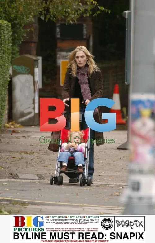 Kate Winslet looking down in north London