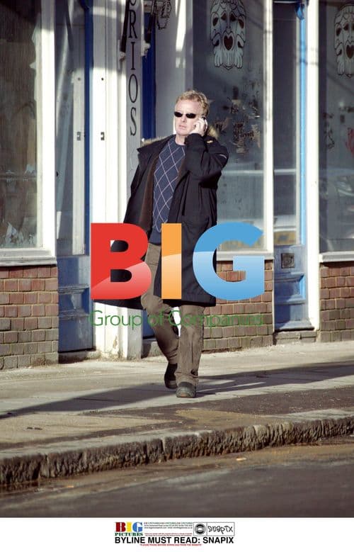 TV Presenter Les Dennis Out for Walk