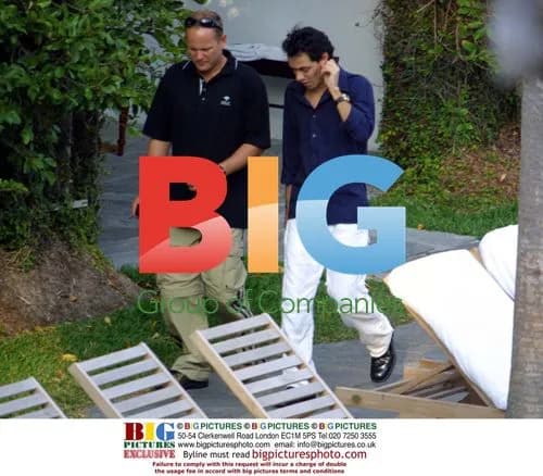 Marc Anthony Relaxing with Friends in Miami