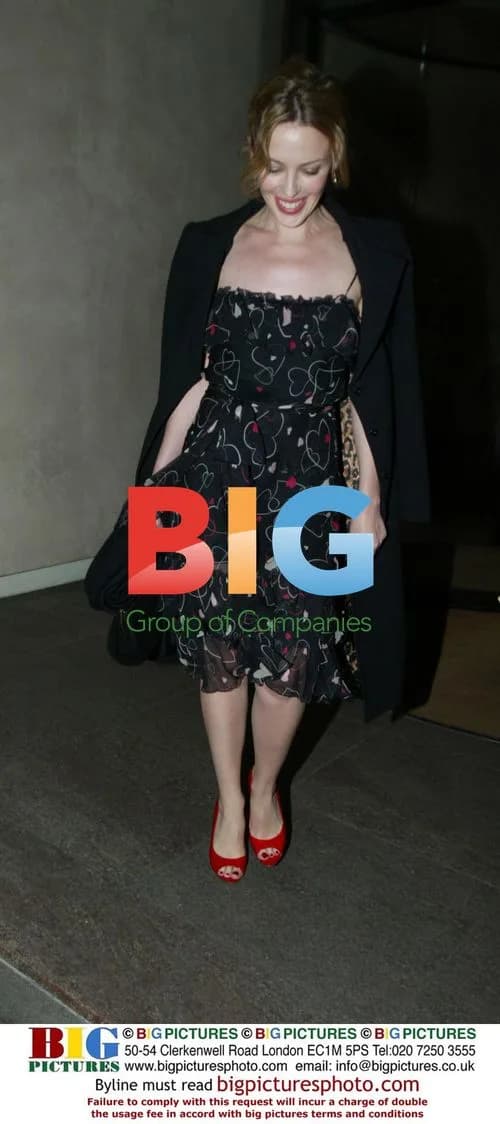 Kylie Minogue at Nabu restaurant in London
