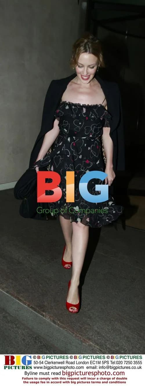 Kylie Minogue at Nabu restaurant in London