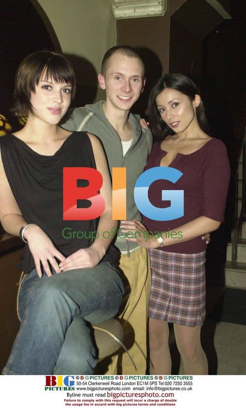 Rachel Grant with Sophie Walker and Tom Goodwin at Lynx perfume launch