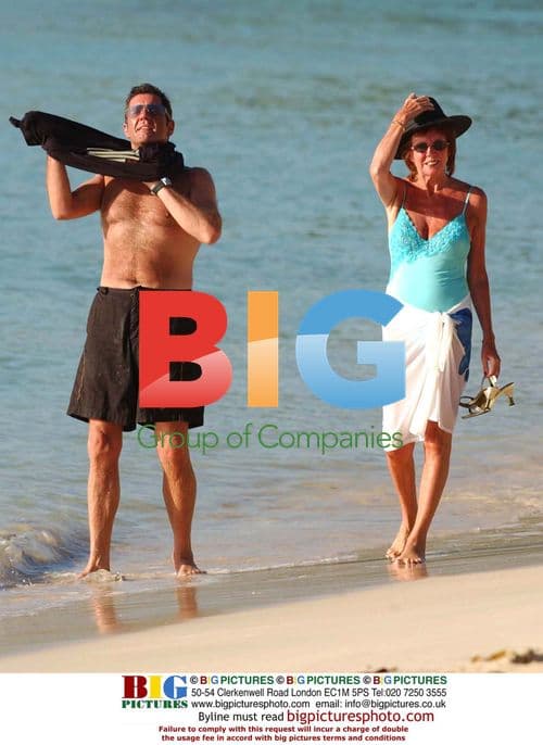 Cilla Black and Dale Winton in Barbados