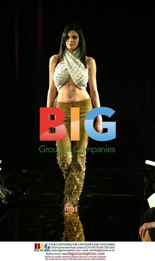 Model on catwalk for FANI fashion show