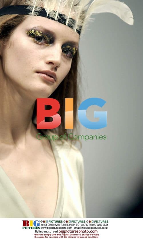 Model at John Rocha Fashion Show in London