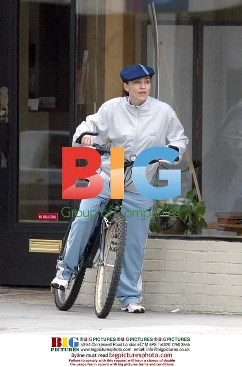 Madonna riding bike to Kabbalah