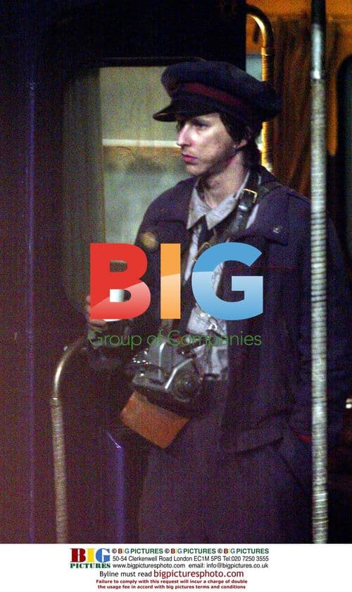 Bus Conductor on Set of Harry Potter 3