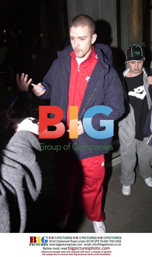 Justin Timberlake Leaves London Hotel