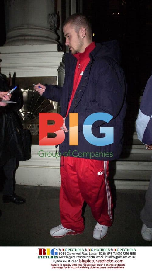 Justin Timberlake Leaving London Hotel