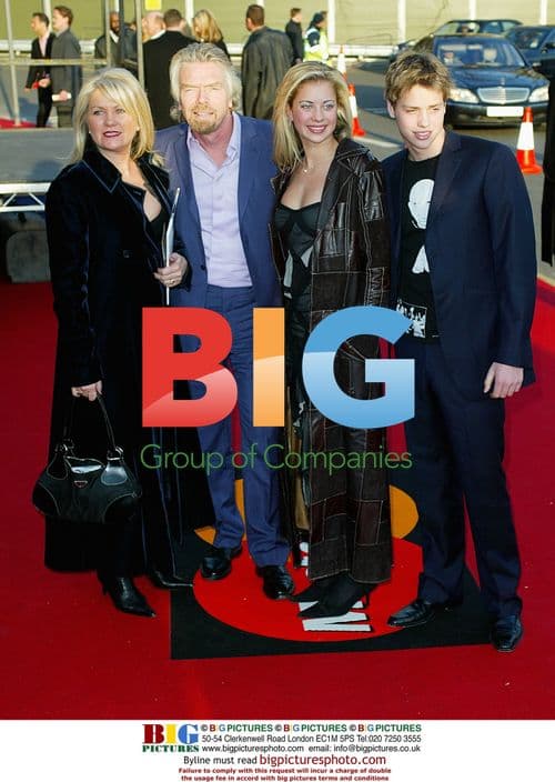 Branson Family at Brit Awards 2003