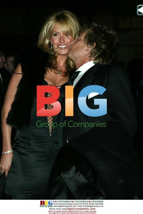 Penny Lancaster & Rod Stewart at Clive Davis Pre-Grammy Party
