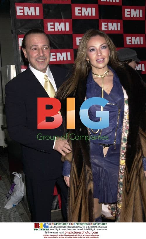 Thalia and Tommy Mottola at EMI's Post Grammy Party