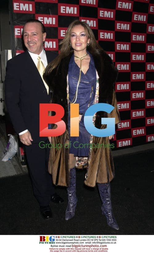 Thalia and Tommy Mottola at EMI's post Grammy Party