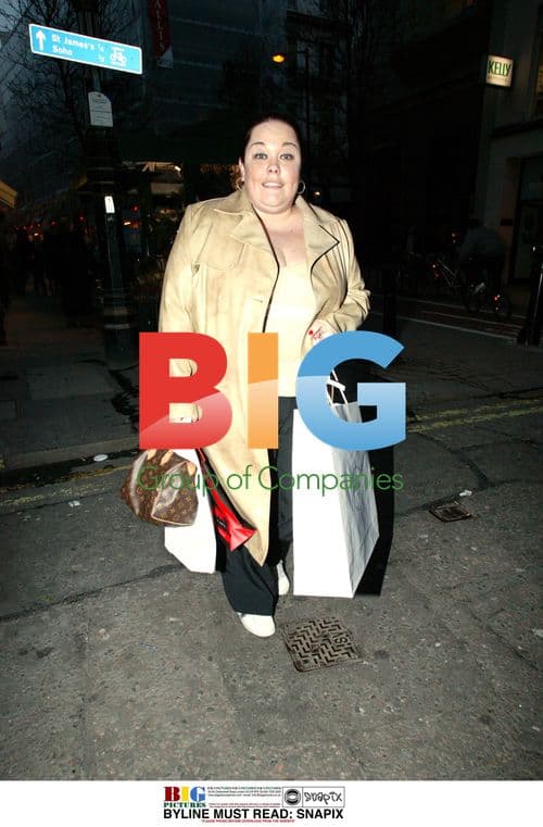 Lisa Riley Shopping at Prada in London