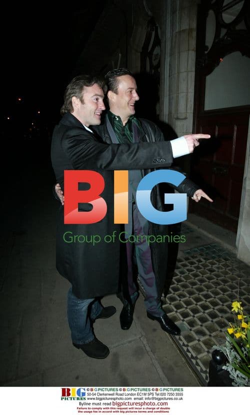 Steven Tompkinson and Nick Berry at Scotts Restaurant