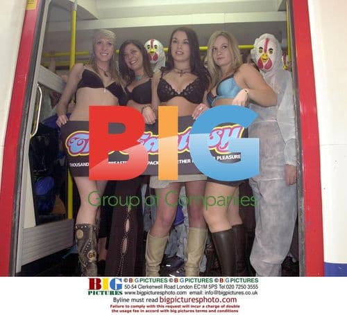 Glamour models and 'chickens' on London tube