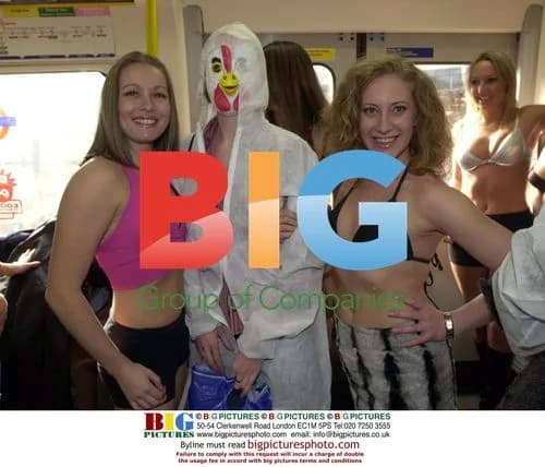 Glamour models and chicken cosplay on London tube