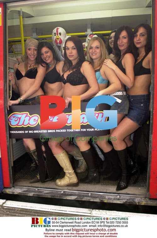 Models, Chickens on London Tube