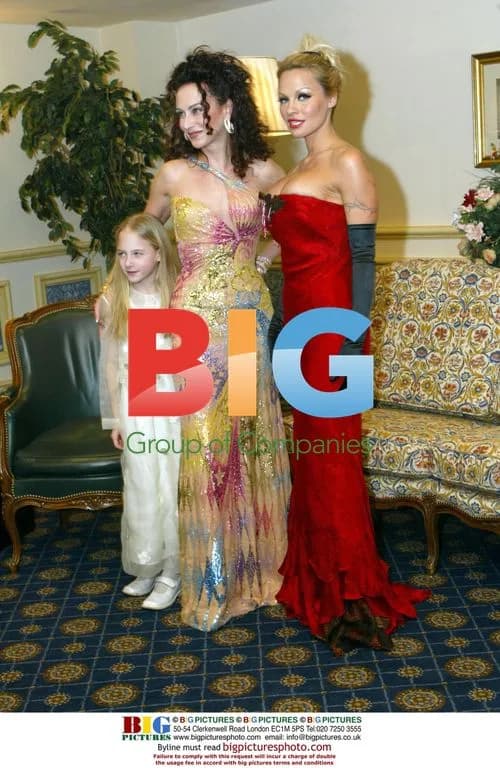 Pamela Anderson with Christine Lugner and Daughter