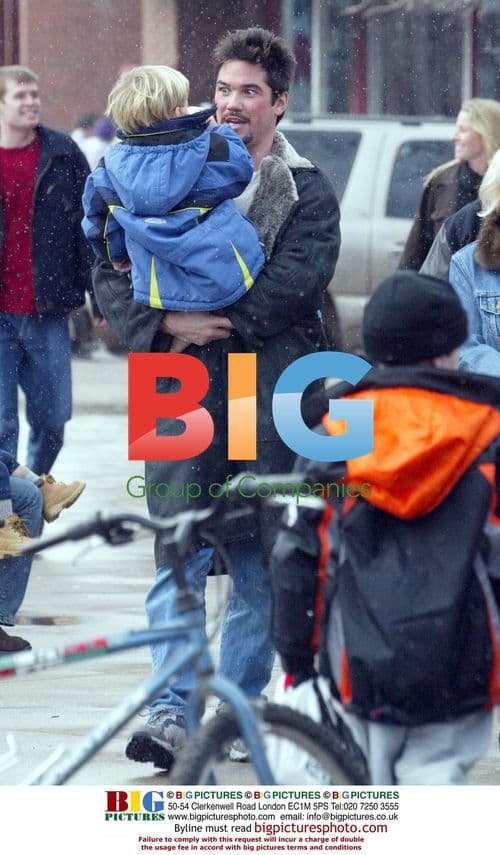 Dean Caine and son in Aspen
