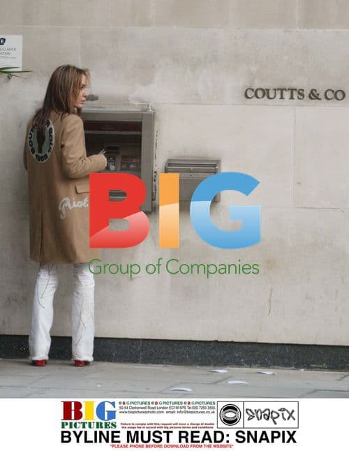 Socialite Tara Palmer-Tomkinson at Coutts Bank