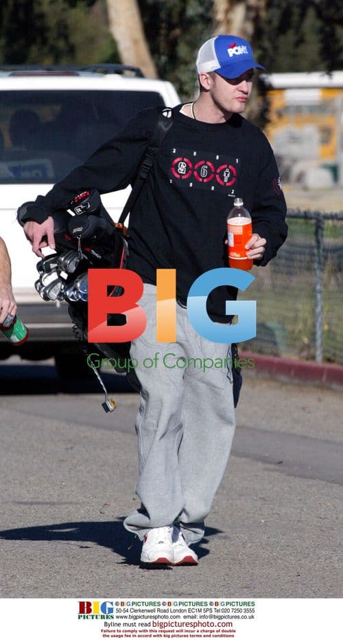 Justin Timberlake Plays Golf in L.A.