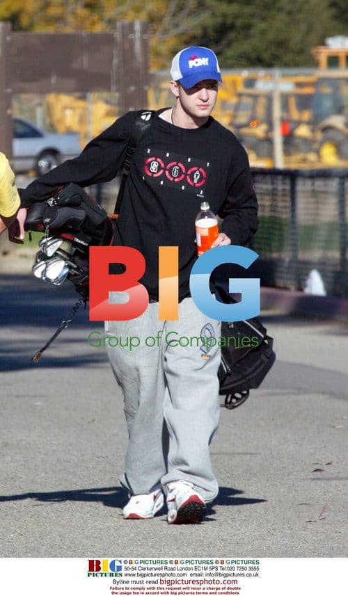 Justin Timberlake Enjoys Casual Golf Outing