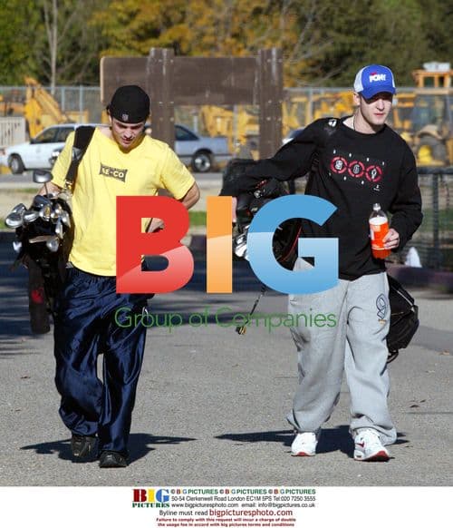 Justin Timberlake Enjoys Casual Golf Outing