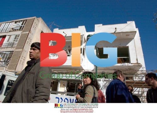 Foreign workers at Tel Aviv bombing site