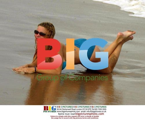 PAGE THREE GIRL ALICIA DUVALL IN BARBADOS