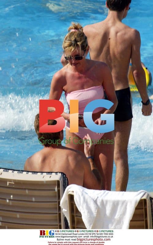 Anthea Turner and Grant Bovey in Dubai