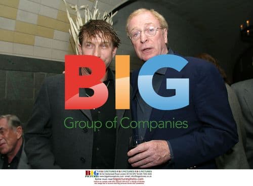 Baldwin and Caine at 'The Quiet American' Reception