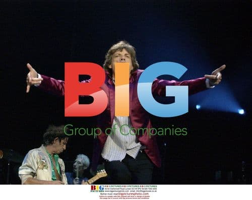 Mick Jagger Performing with The Rolling Stones