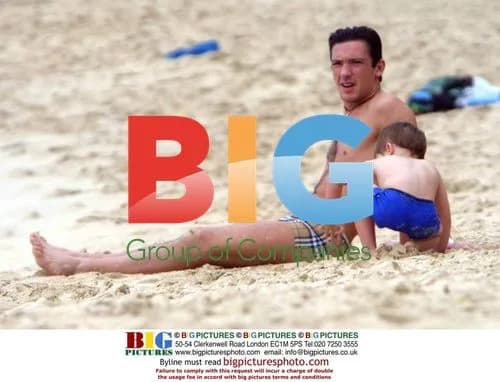 Frankie Dettori and Family on Barbados Beach