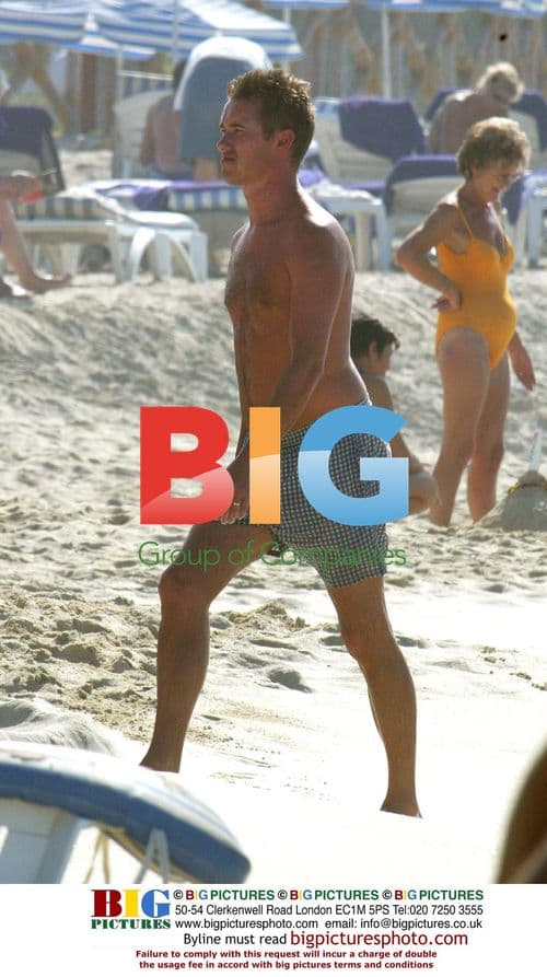 Stephen Hendry and son Blaine in Dubai