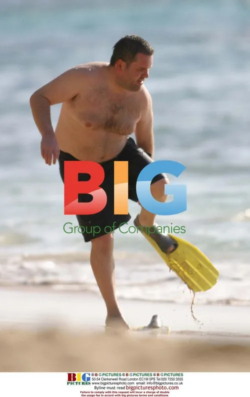 DJ Chris Moyles Snorkeling in Barbados