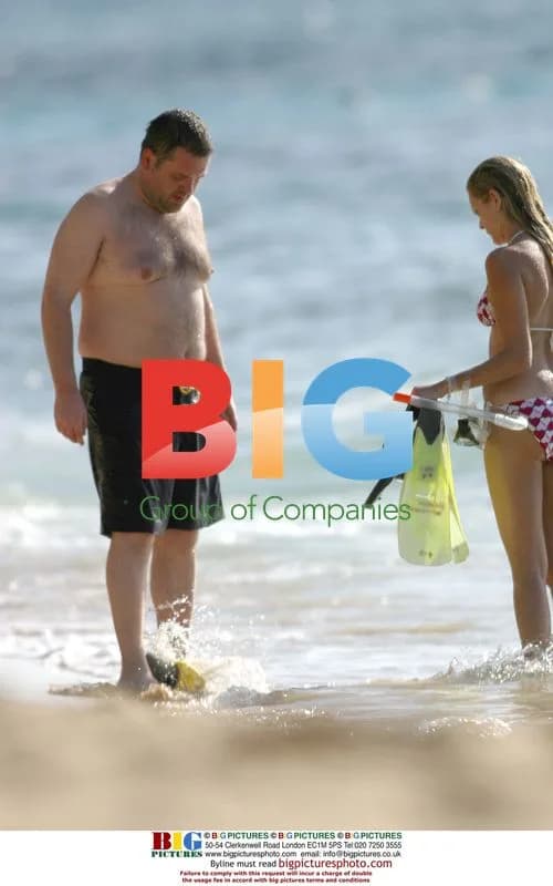 Chris Moyles Snorkeling in Barbados