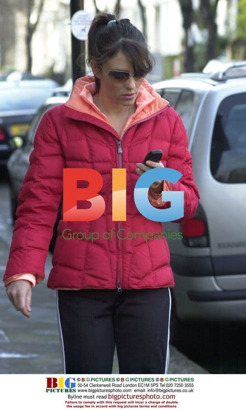 Liz Hurley visits Hugh Grant's home