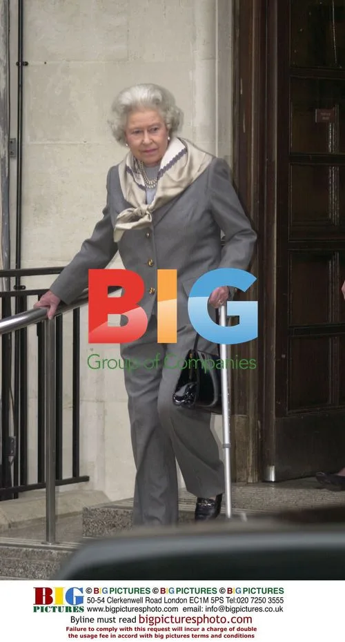 The Queen Leaves Hospital