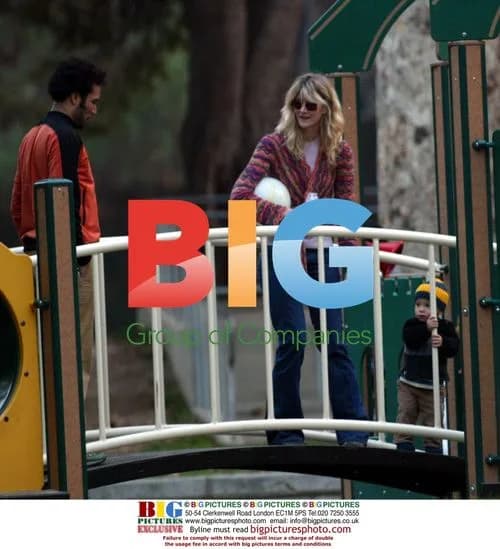 Laura Dern and Ben Harper with Son