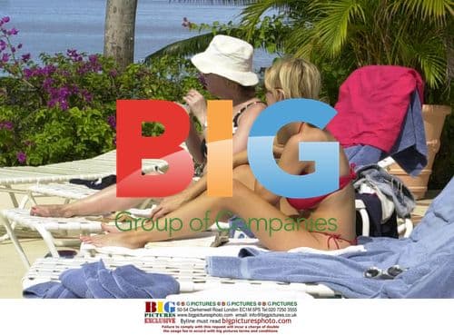 Model Alicia Duvall on Barbados Vacation