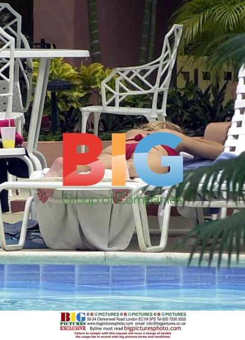 Model Alicia Duvall on Barbados Beach