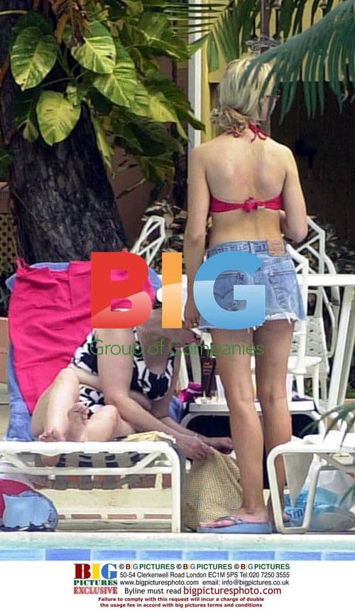 Model Alicia Duvall in Barbados