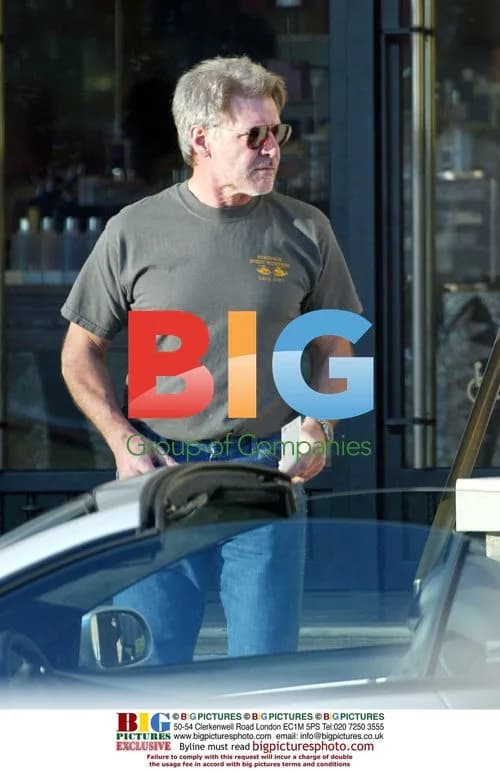 Harrison Ford outside Beverly Hills store