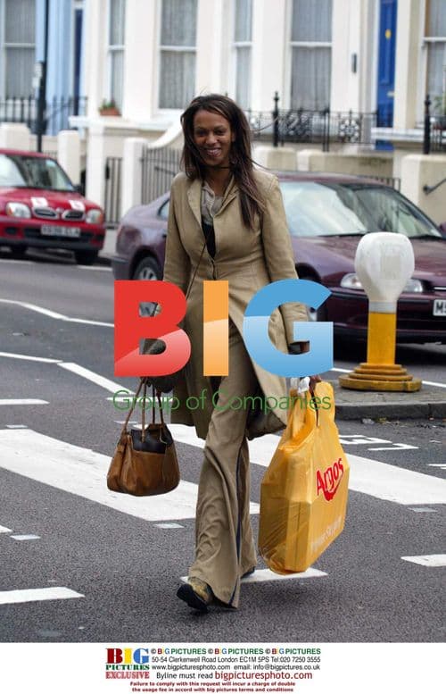 Ex EastEnders actress Judi Shekoni out shopping