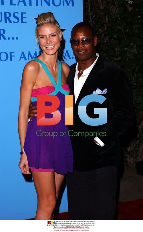 Heidi Klum and Andre Harrell at Mariah Carey's post AMA party