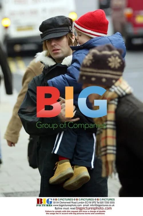 Liam Gallagher and family out in London